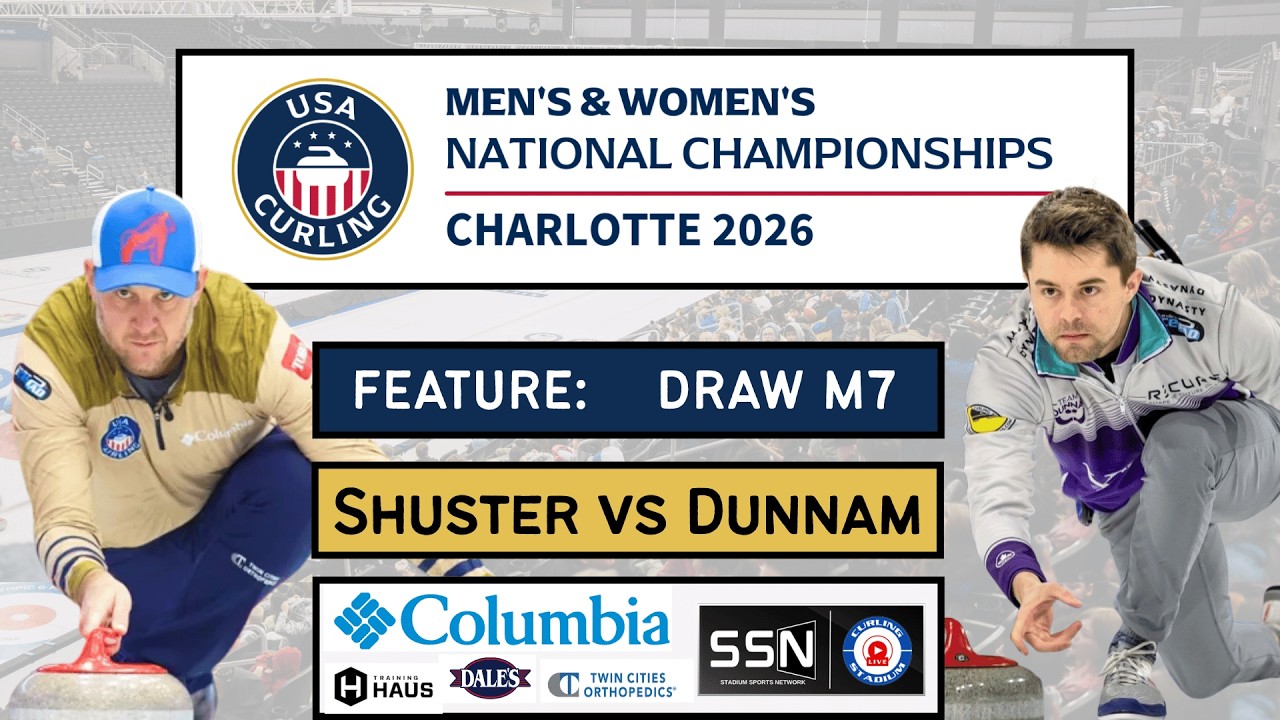 FEATURE: John Shuster vs. Scott Dunnam - Draw M7 - USA Curling National Championships [C]