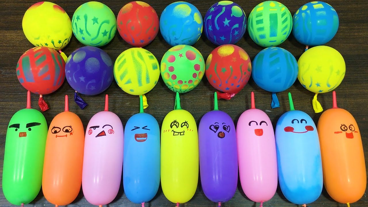 Making GLOSSY Slime with FUNNY BALLOONS !!!Satisfying SLIME Video 