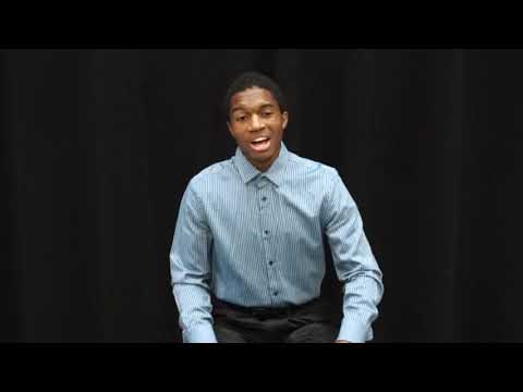Student singing.