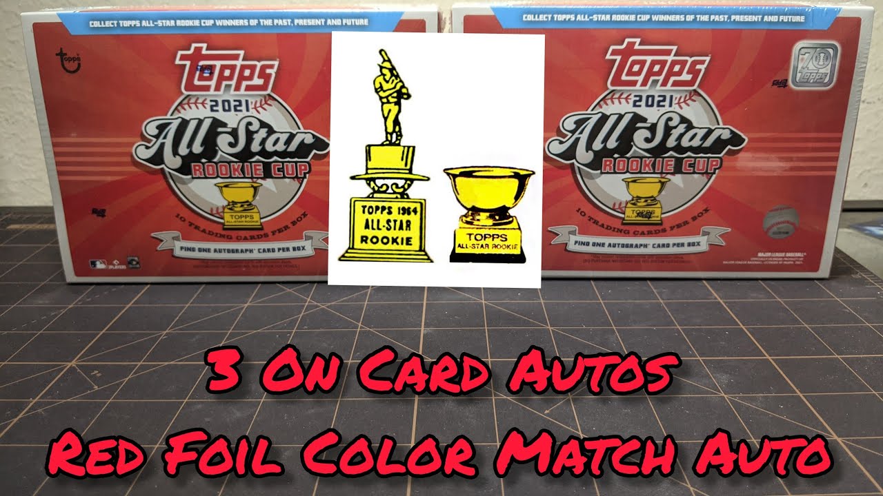 2021 All Star Rookie Cup Break Beautiful On Card Autos!