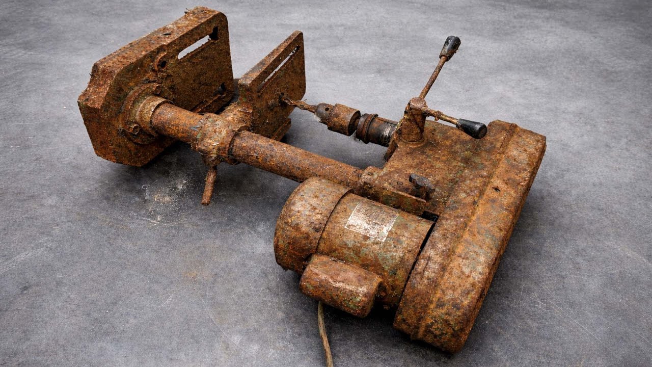 Мало кто знает об этом секретном методе реставрации заржавевших дрелей 1960-х годов!