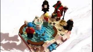 Building LEGO 40416 Ice Skating Rink (2020)