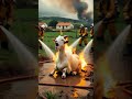 Goat body caught fire firebrigade saved it 😭 part7 #gooddeeds #shorts #youtubeshorts #firebrigade