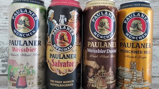 Обзор на пиво Paulaner. Paulaner Hell, Weissbier, Weissbier Dunkel, Salvator.