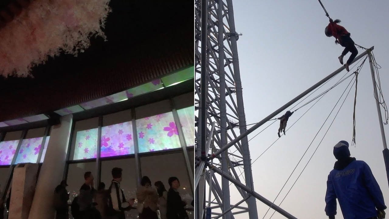 Springtime events at Tokyo Skytree Town observatory hill