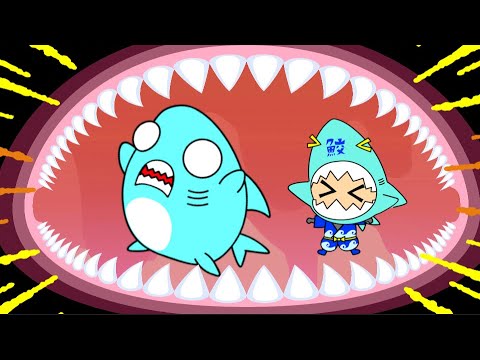 【サメの化石アニメ】化石発掘体験をしたサメニンジャー! 【サメの化石アニメ】化石発掘体験をしたサメニンジャー!