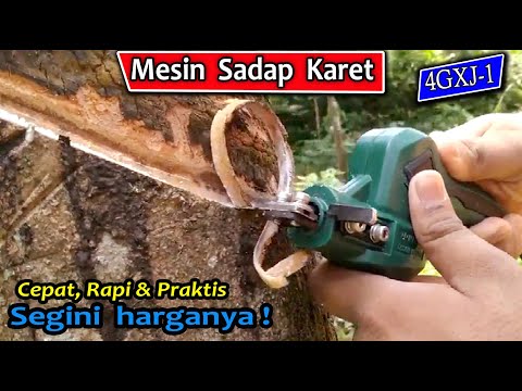 Mesin sadap karet - Alat canggih Deres karet - Mesin canggih  - Pisau sadap karet modern