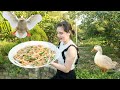 Nana Daily Life - Making A Giant Plate Of  Shredded Duck With Vegetables