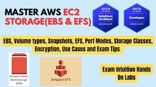 AWS EBS and EFS | One Shot Prep | All Concepts | Hands On | #aws #awstutorial #exampreparation