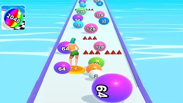 Ball Run 2048 ! Ball Run Game Levels (391-400) Android iOS Gameplay