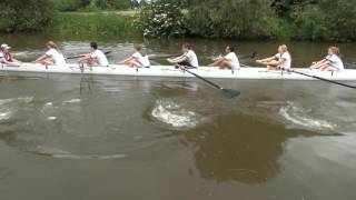 Trinity Hall W2, May Bumps 2012 slow motion [oarstack]