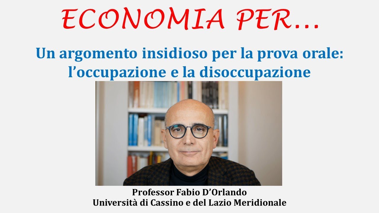 Occupazione e disoccupazione
