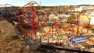 Birds Eye View of Wonder Woman Golden Lasso Coaster