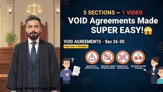 Void Agreements under the Indian Contract Act | Sections 26–30 Explained with Case Laws