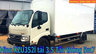 Khám Phá Xe Tải Hino 3.5 Tấn Xzu352L Nhập Khẩu Đời 2020 Thùng Kín Có Gắn Bửng Nâng Siêu Dài 5M7