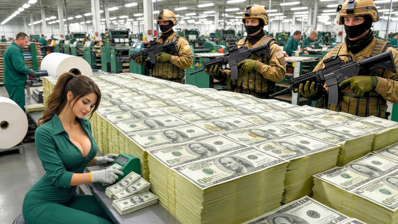 Inside the MOST SECURE US MONEY FACTORY - How Dollars Are Made (Full Process)