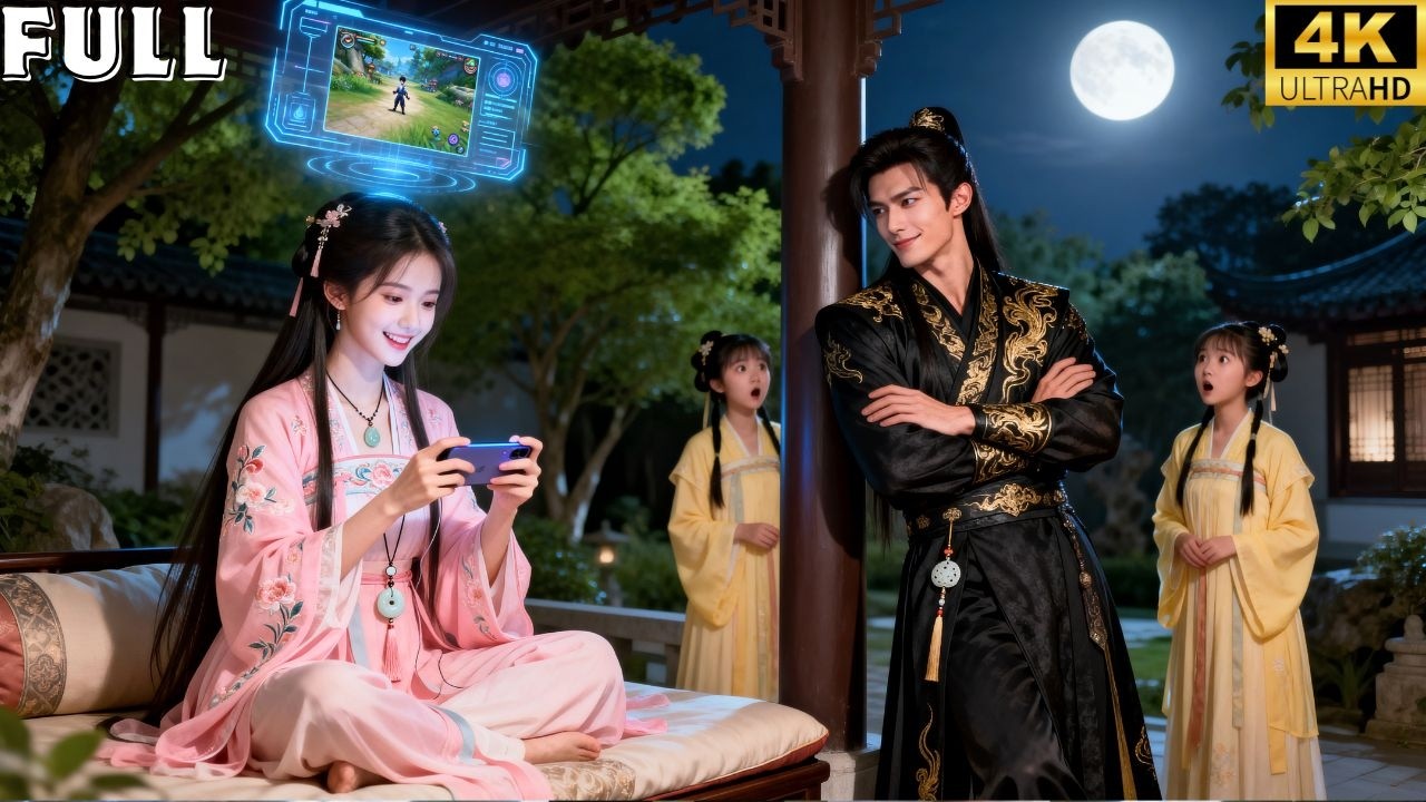 Abandoned consort with a phone📱 dramas and games… the prince watched in secret and fell hard💘