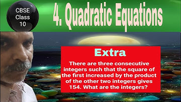 There are three consecutive integers such that the square of the first increased by the product of