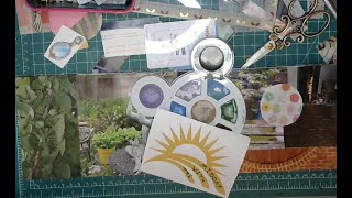 I'm back! Let's Gluebook and Chat in a half composition book!