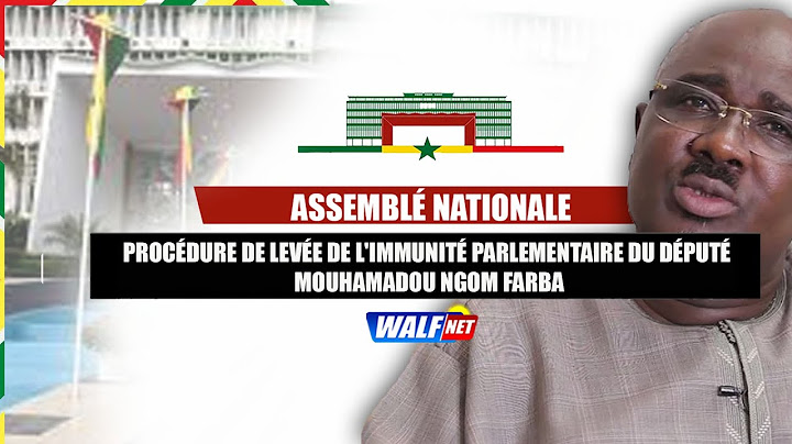 En direct/Assemblée nationale : levée de l'immunité parlementaire du député Farba Ngom
