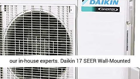 DAIKIN 12,000 BTU 17 SEER Wall Mounted Ductless Mini Split AC Heat Pump System Maxwell 15 ft Install