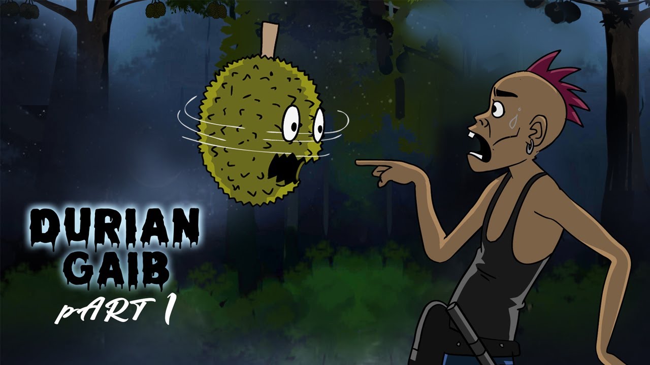 Durian Gaib 1 - Misteri di Kebun Durian Malam Jumat Kliwon - Kartun Hantu