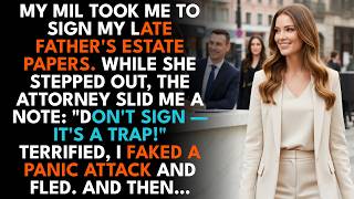 At The Notary's Office With My MIL, The Attorney Slipped Me A Note: "Don't Sign — It's A Trap!", ...