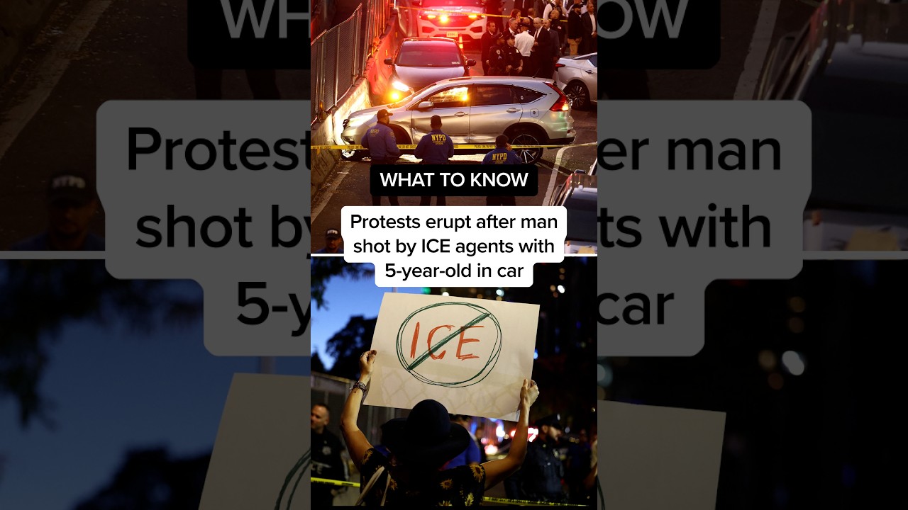 WHAT TO KNOW: Protests erupt after man shot by ICE agents with 5-year-old in car