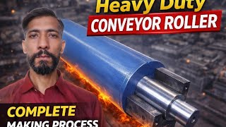 Heavy Duty Conveyor Roller Complete Making Process | Step by Step Fabrication