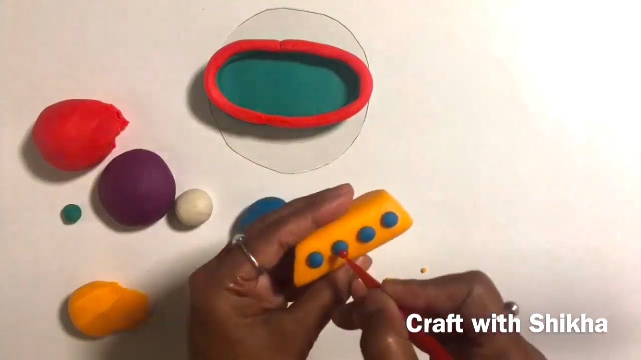 :) How to make a clay boat craft easy DIY / clay art