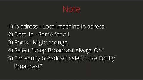 How to do broadcast setting in TalkDelta single user ?