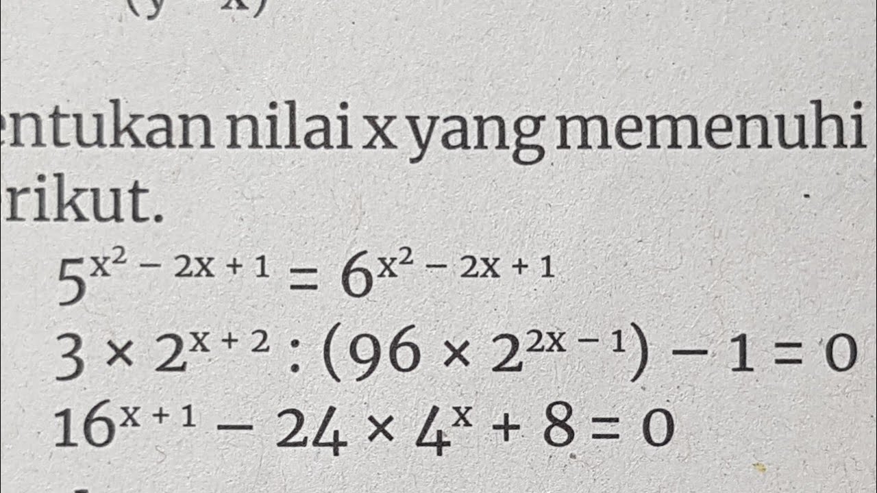 Tentukan Nilai X Yang Memenuhi Persamaan Berikut 5 x 2x 1 6 x 2x 1 tentukan-nilai-x-yang-memenuhi-persamaan-berikut-5-x-2x-1-6-x-2x-1