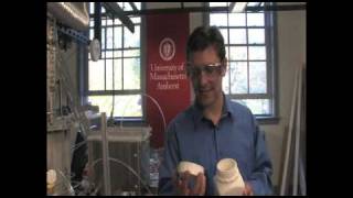 George Huber, Biofuels Researcher at UMass Amherst, Shows Off His Green Gasoline in the Lab