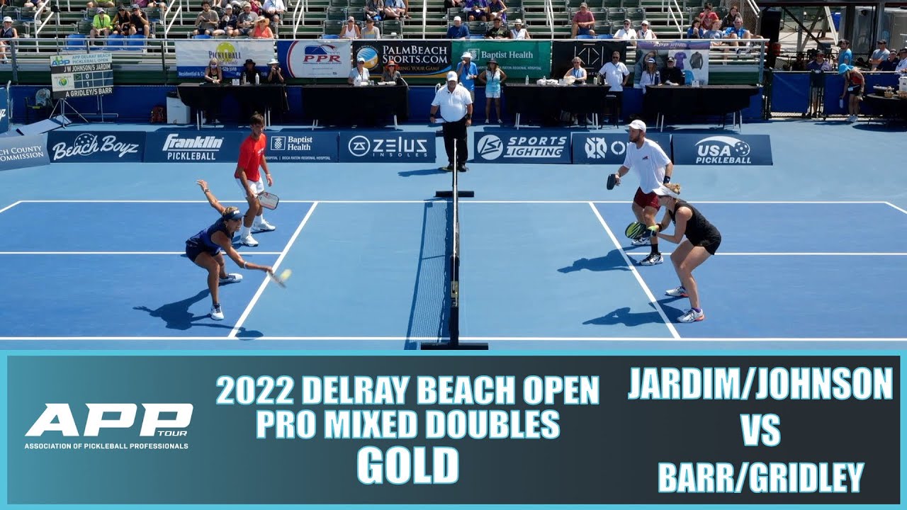 2022 APP Delray Beach Pickleball Open Pro Mixed Doubles Gold Jardim