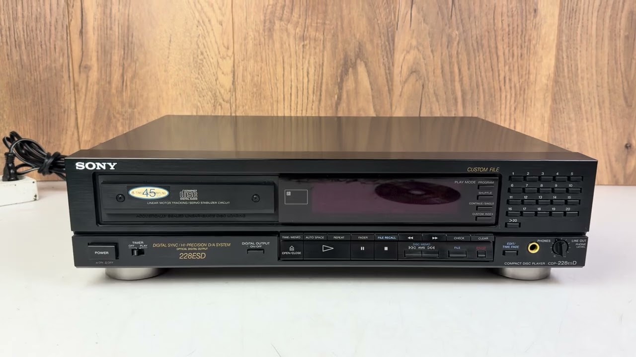 Sony CDP-228ESD ES Series CD Player - YouTube