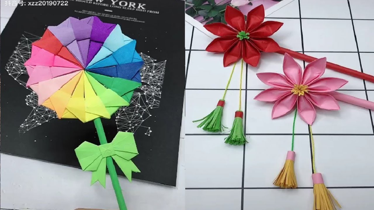 DIY Beautiful & Awesome Origamis ! # 2折纸艺术 【Dumi嘟咪】 - YouTube