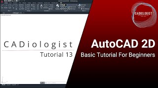 Celebrity AutoCAD 2D Basic Tutorial for Beginners: Part 13 of 20 Profile