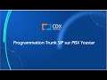 Programmation dun trunk sip sur un pbx yeastar  cdx telecom