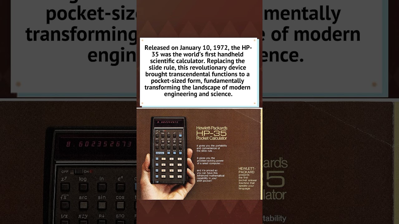 The HP-35: World’s First Scientific Calculator (1972) 