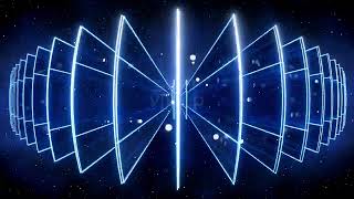 Cyber Light Fan Core – Blue Futuristic Laser Geometry 4K VJ Loop