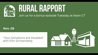 Rural Rapport: Your Donations are Doubled