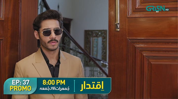 Iqtidar Episode 37 Promo | Thu - Fri at 8PM | Ali Raza & Anmol Baloch | Green Entertainment