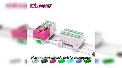 Wire Connectors Plug-in Terminal Block Spliceable One In Multiple Out Splitter Electrical Guide Rail