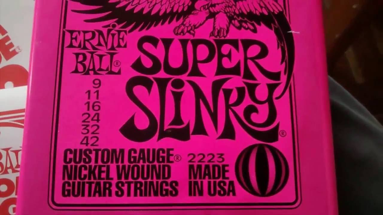 Unboxing Cuerdas Ernie Ball 09-42 - YouTube