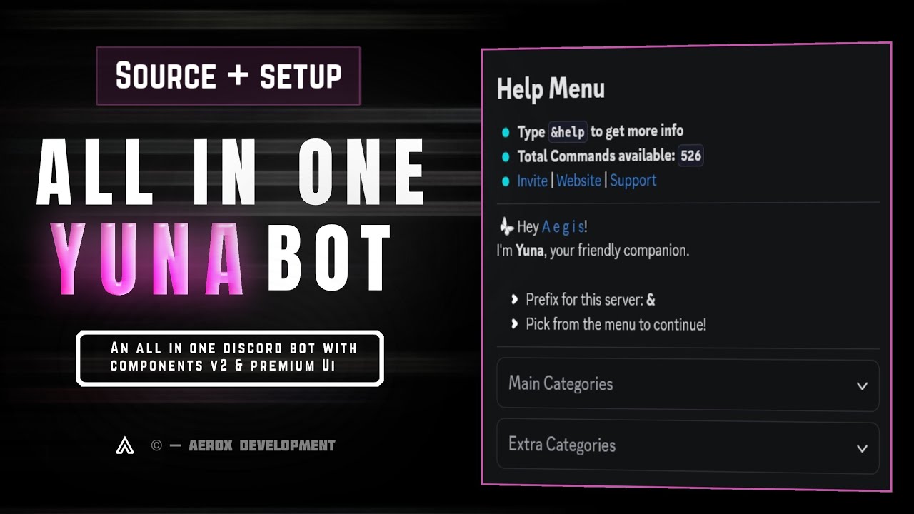 All In One Discord Bot With Components V2 | Free Source Code & Easy ...