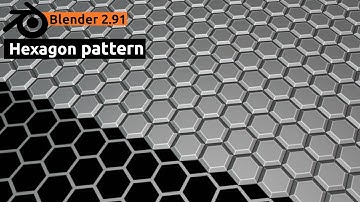 Blender 2.91 - Hexagon pattern / grid panel  Tutorial