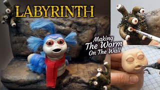 How To Make THE WORM from Labyrinth, diorama, Polymer Clay & Paint