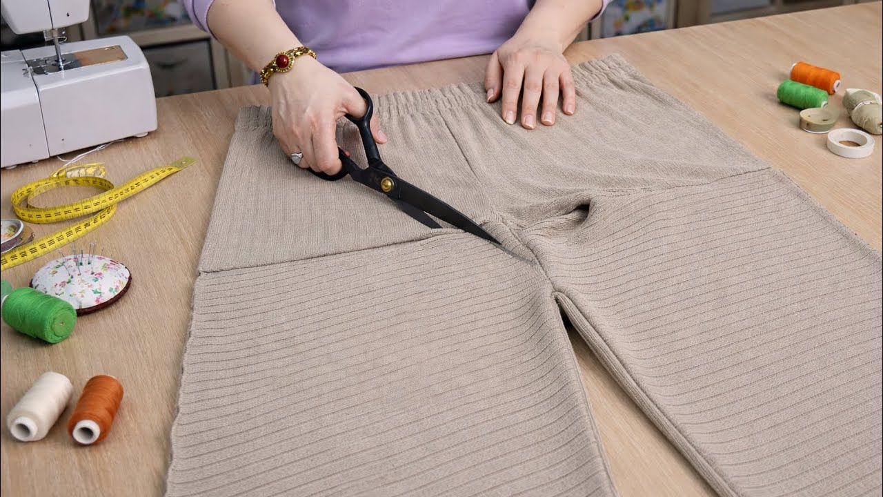 ✅💥 [DIY] Amazing tutorial! How to turn winter pants into clothes?Recycling old clothes ♻️