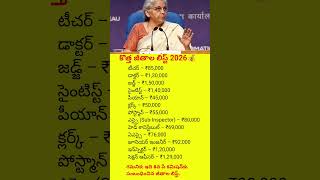8th Pay Commission Salary List 2026 💰 | Govt Jobs Salary Details Revealed!#nirmalasitharaman#salary