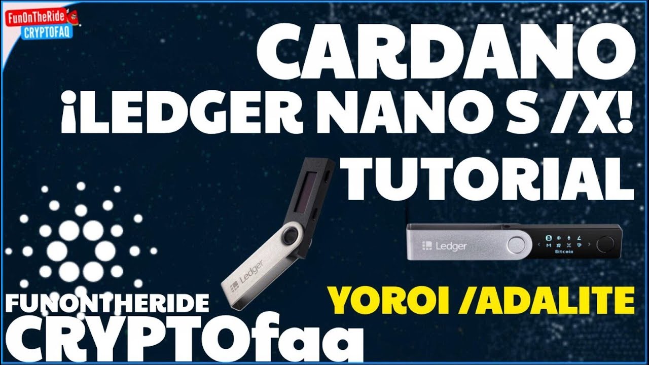 ¡TUTORIAL CARDANO LEDGER NANO! 🔐🤓 /CRYPTOfaq